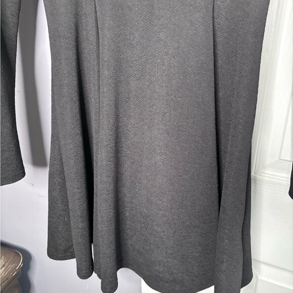 Guess Black Beaded Neck Long Sleeve Dress Zipper Back Sz Small